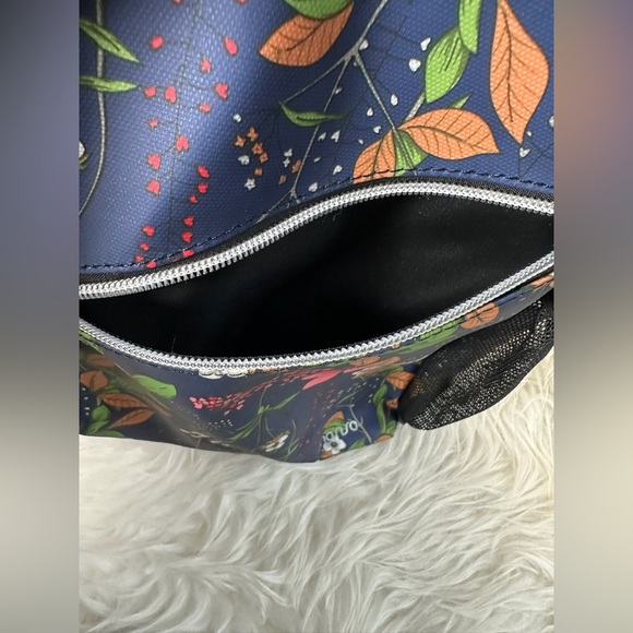 Mosiso Floral Print Crossbody Sling Daypack Backpack Travel Bag - Picture 9 of 11